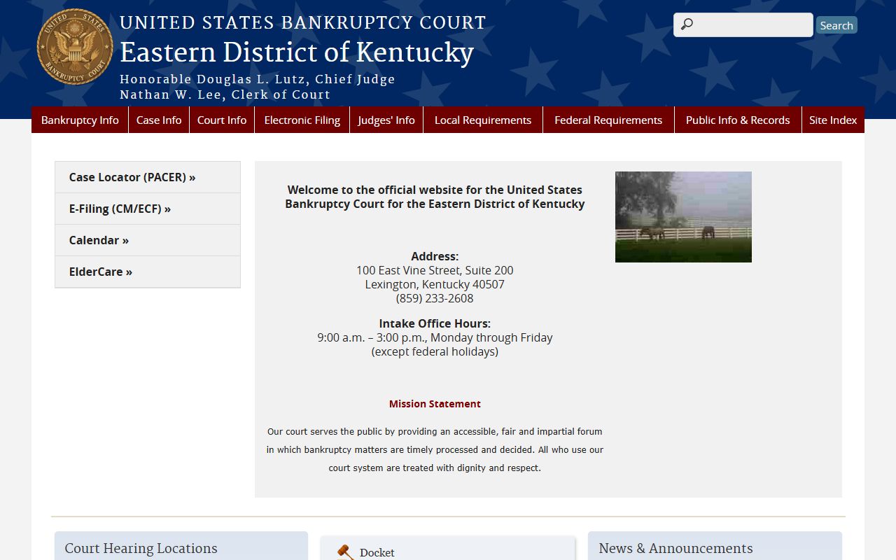 Woodford County court records bankruptcy court access