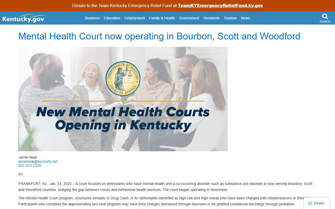 Woodford County court dockets Mental Health Court announcement
