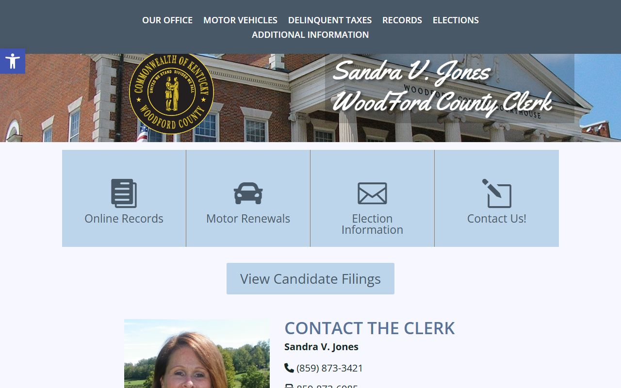 Woodford County marriage records County Clerk home page
