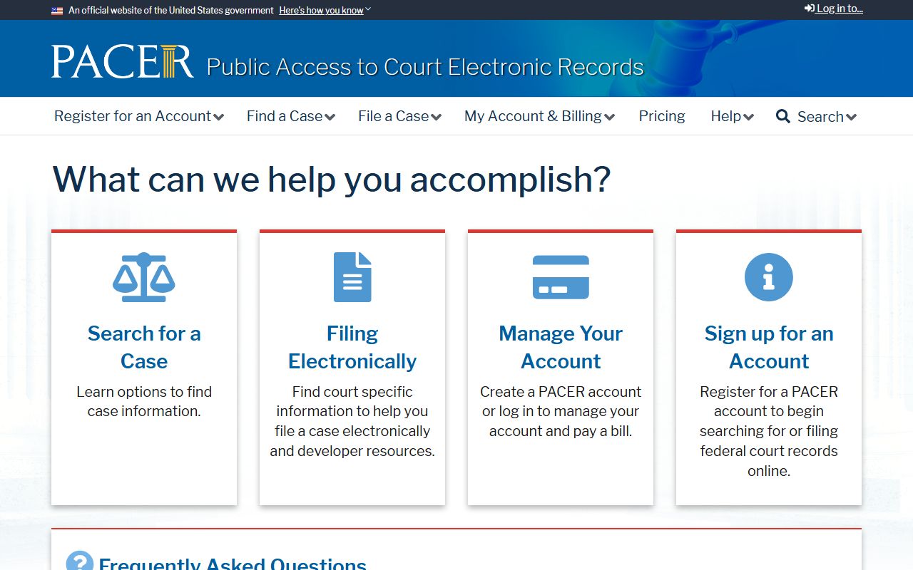 Woodford County probate records federal PACER court record distinction