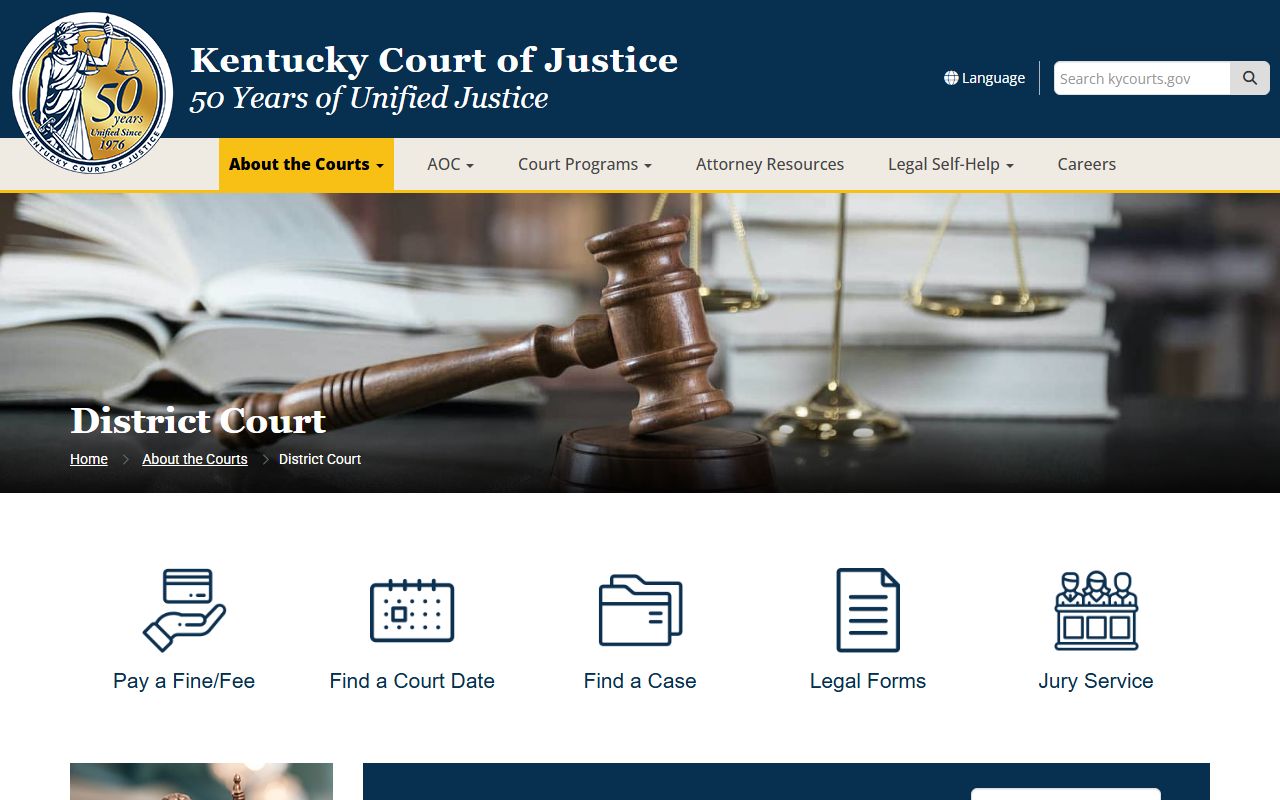 Woodford County traffic court records Kentucky District Court jurisdiction